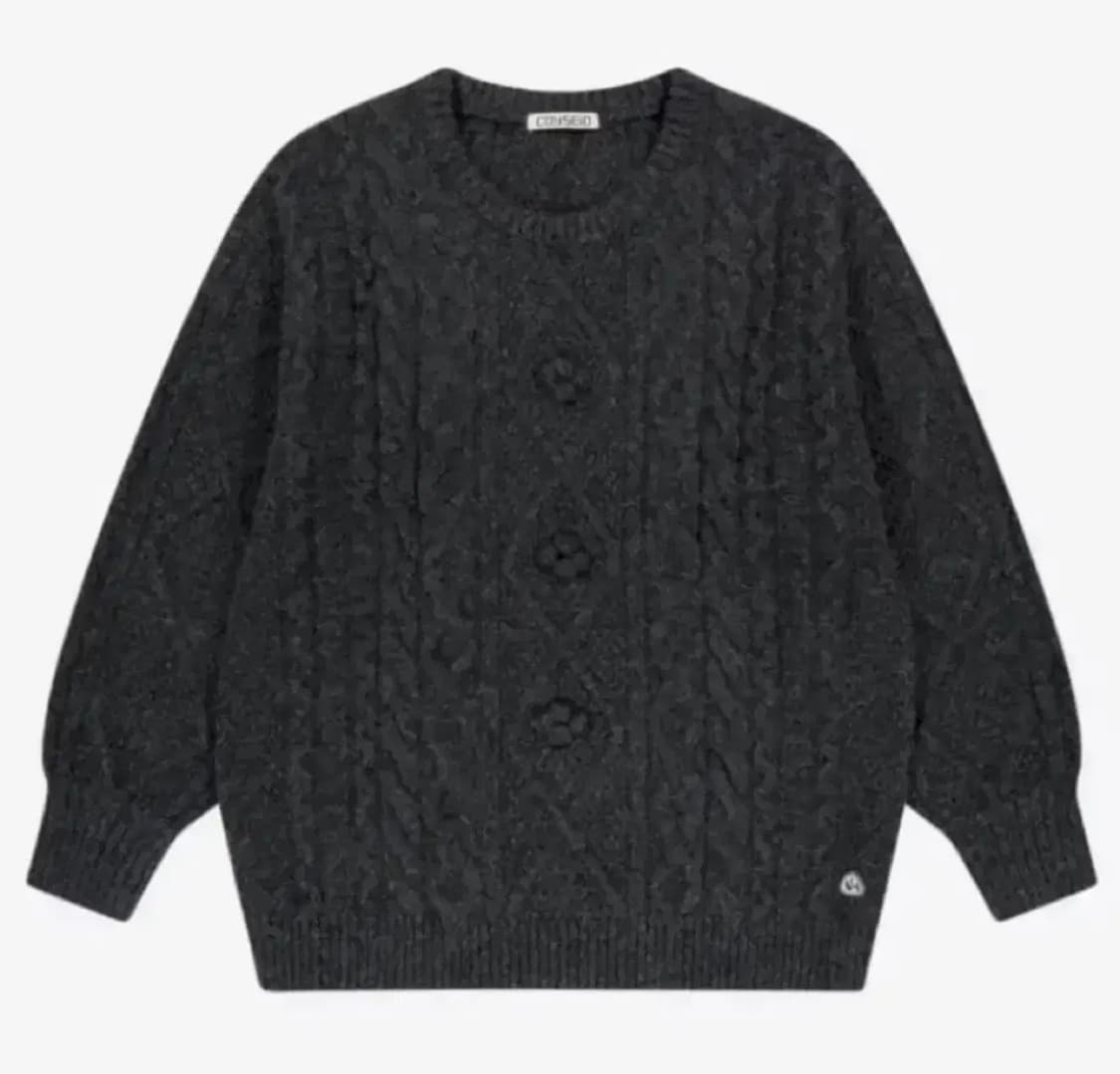 코이세이오 폼폼니트 차콜 상품이미지1