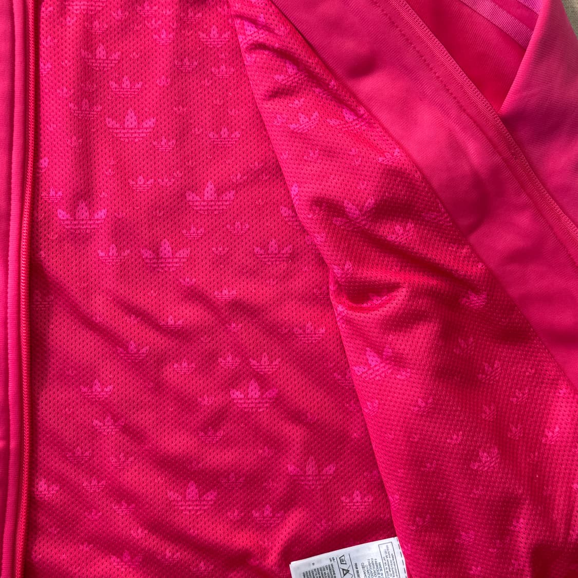 아디다스 우먼 이중넥 핫핑크 트랙탑 져지 S 상품이미지4