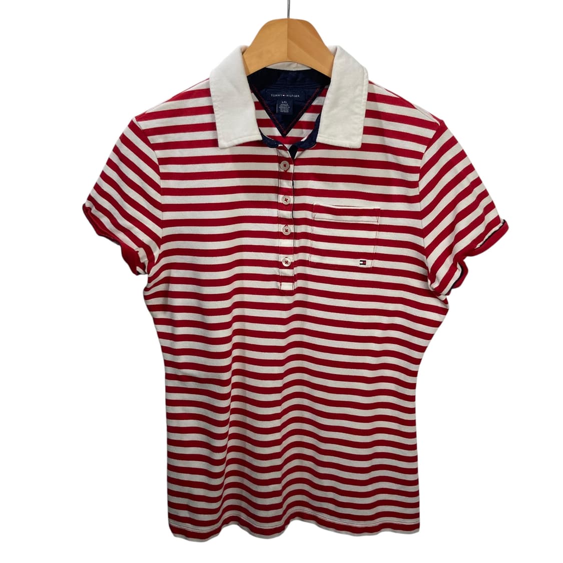 타미힐피거 단가라 카라 반팔 상품이미지2