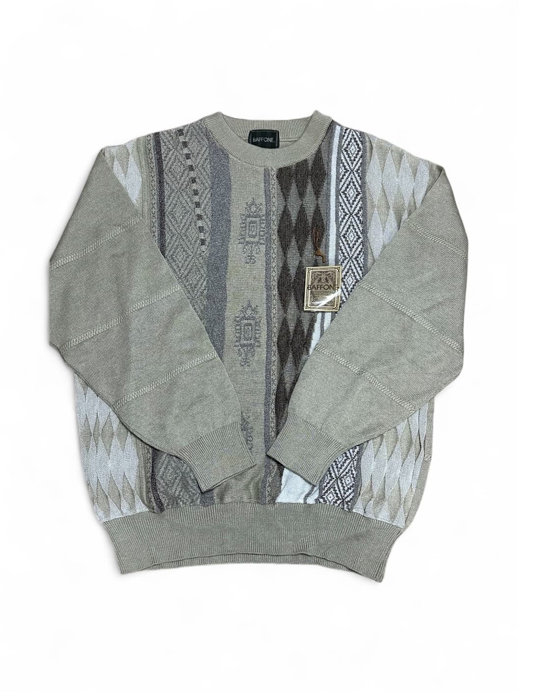 BAFFONE 자카드 니트 상품이미지1
