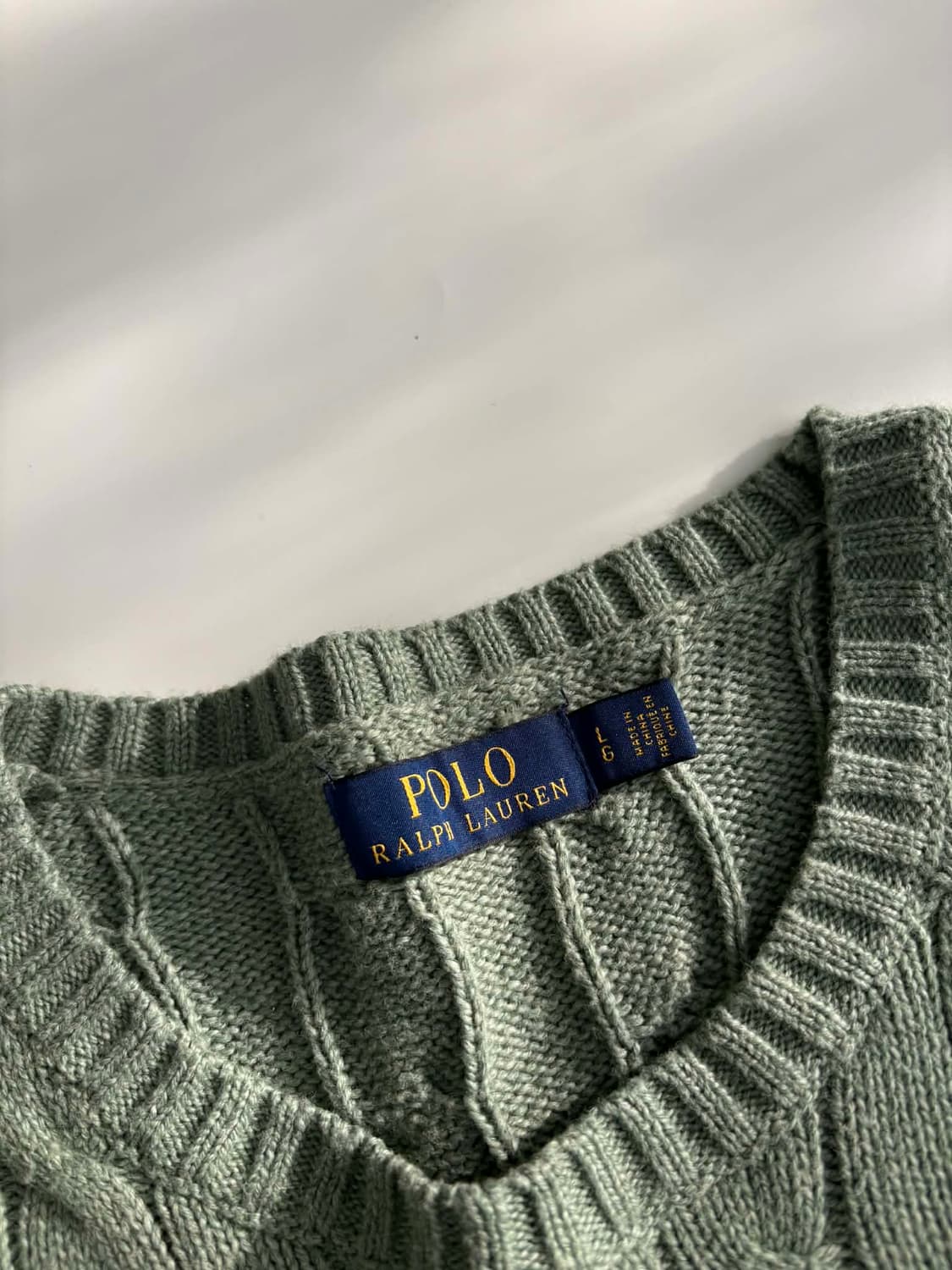[L] 폴로 랄프로렌 코튼 케이블 니트 스웨터 상품이미지4