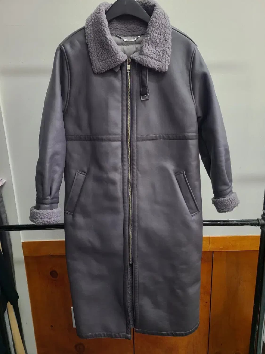 블루드진 이너 패딩 롱 무스탕 상품이미지2