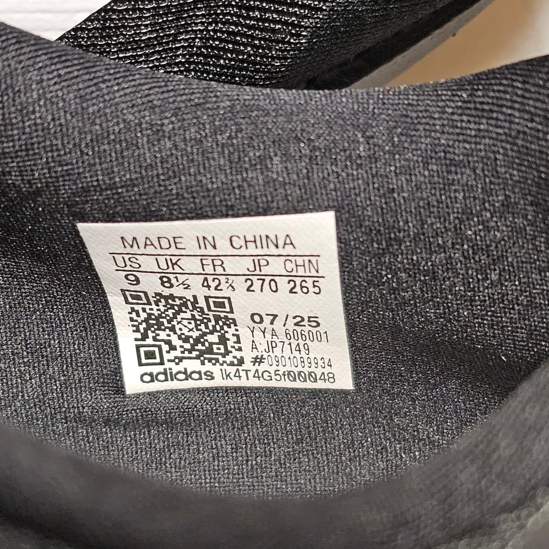 270 새제품) 아디제로 에보슬 EVO SL 코어 블랙 런닝화 러닝화 상품이미지3