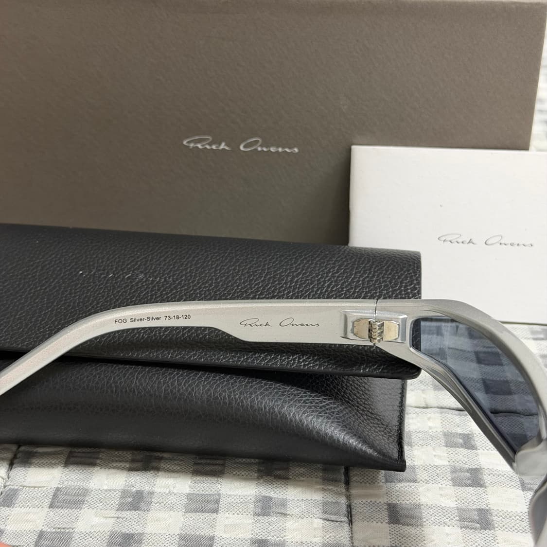 (OS) Rick owens 릭오웬스 fog 미러 선글라스 실버 상품이미지6
