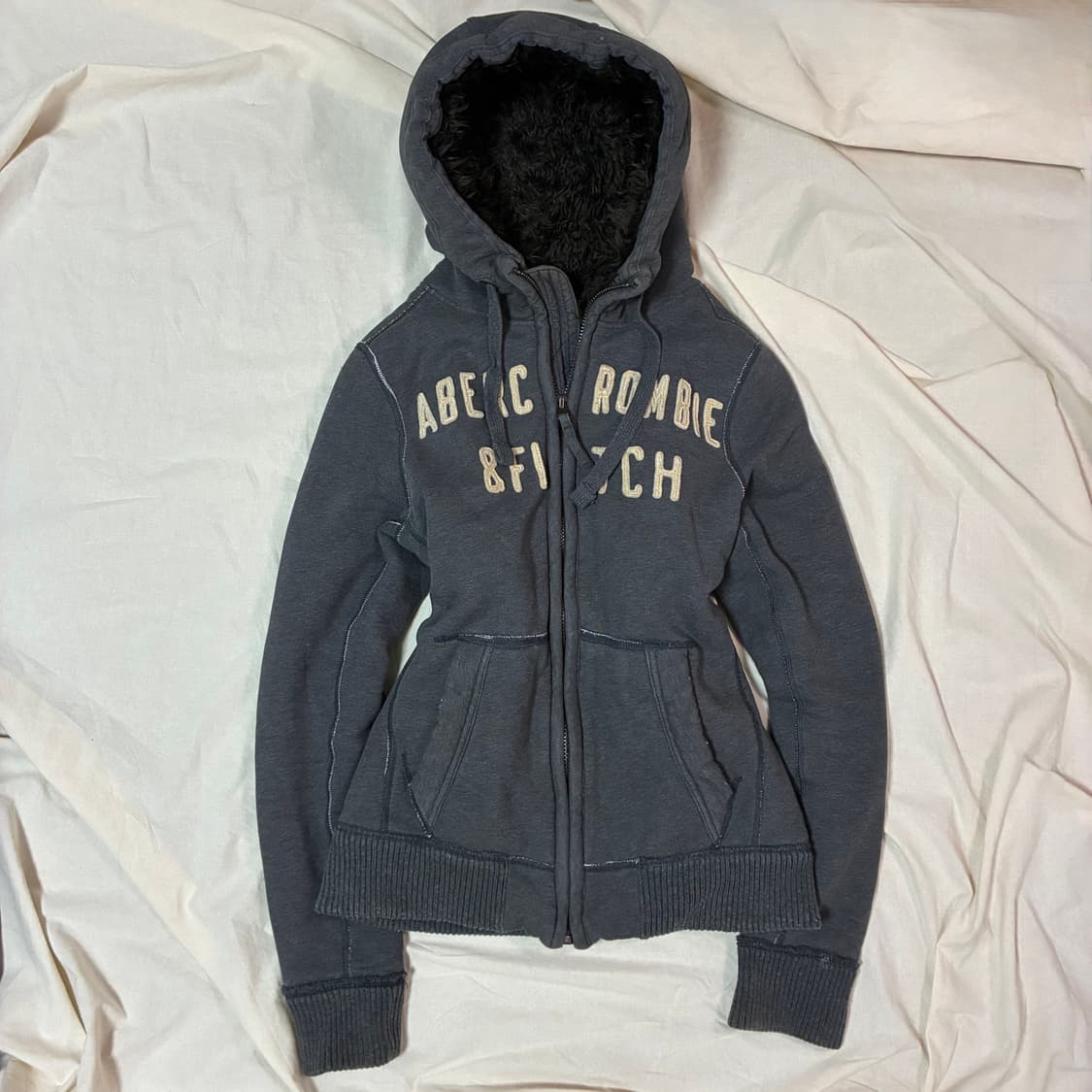 아베크롬비 울프죠 후드집업 그레이 M 상품이미지1