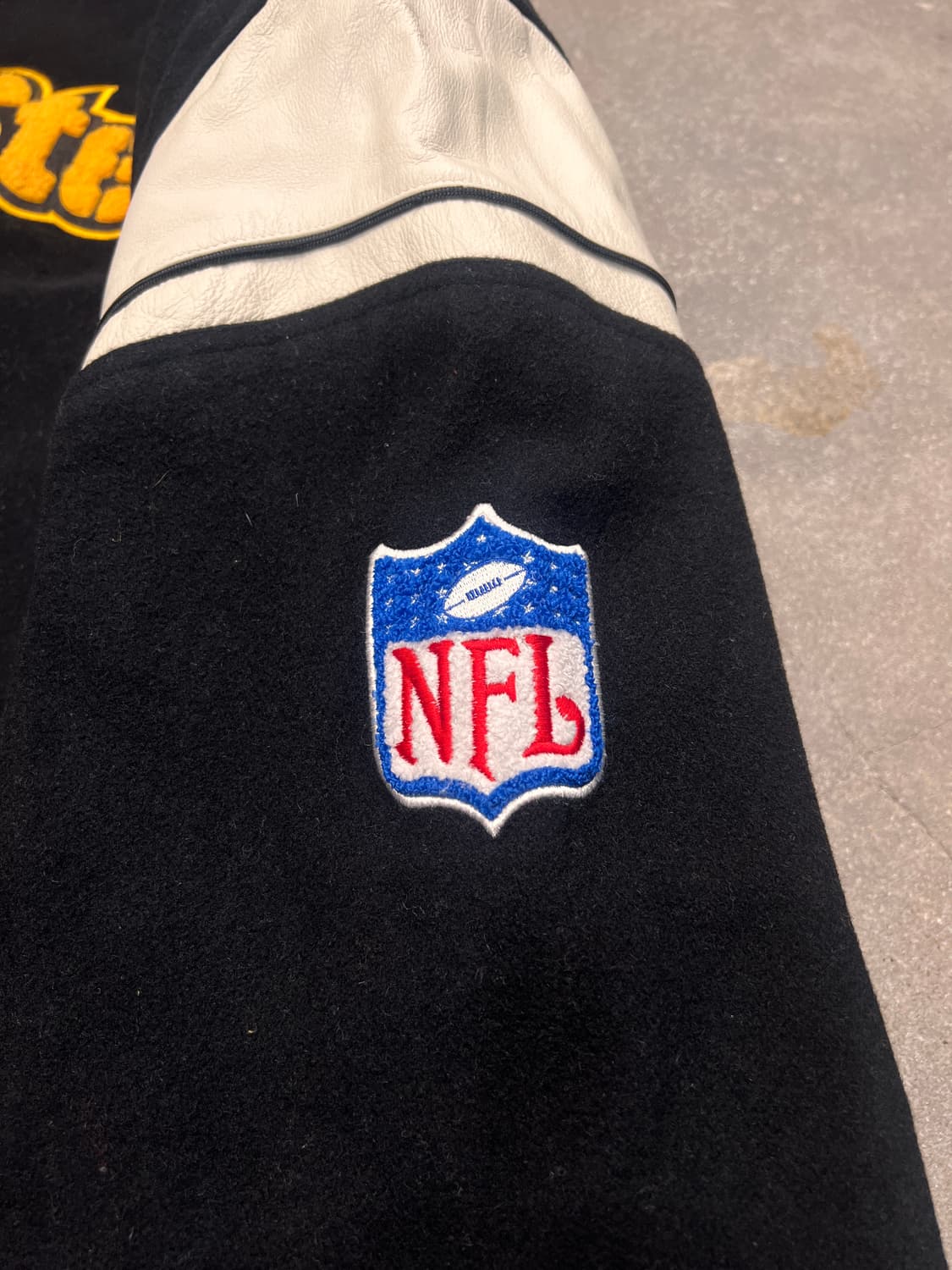 리복 NFL 피츠버그 스틸러스 레터맨 울 바시티 자켓 상품이미지8