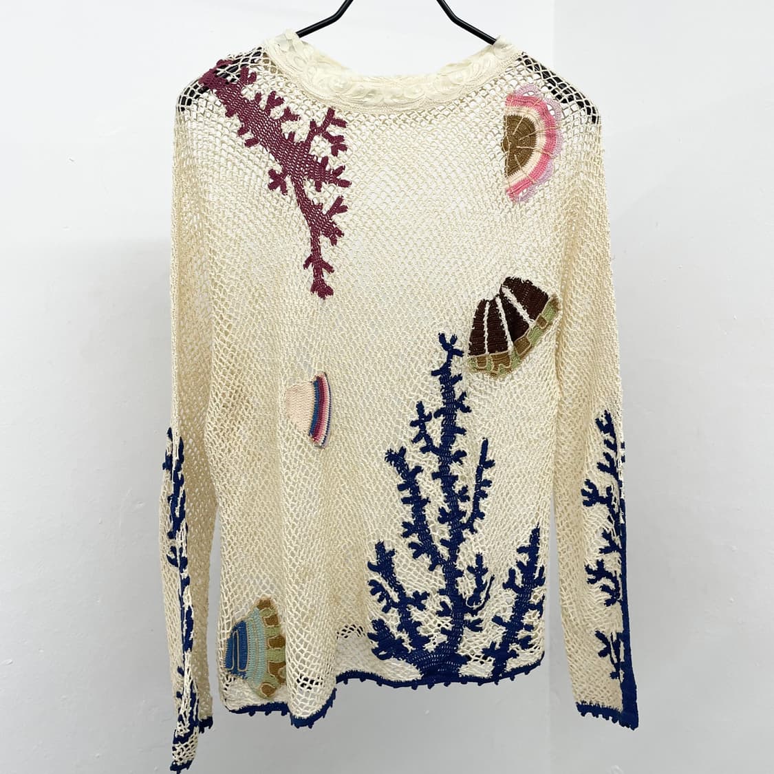 언더더씨 자수 크로셰 탑🦀🐙🐡🐬🐚 상품이미지1