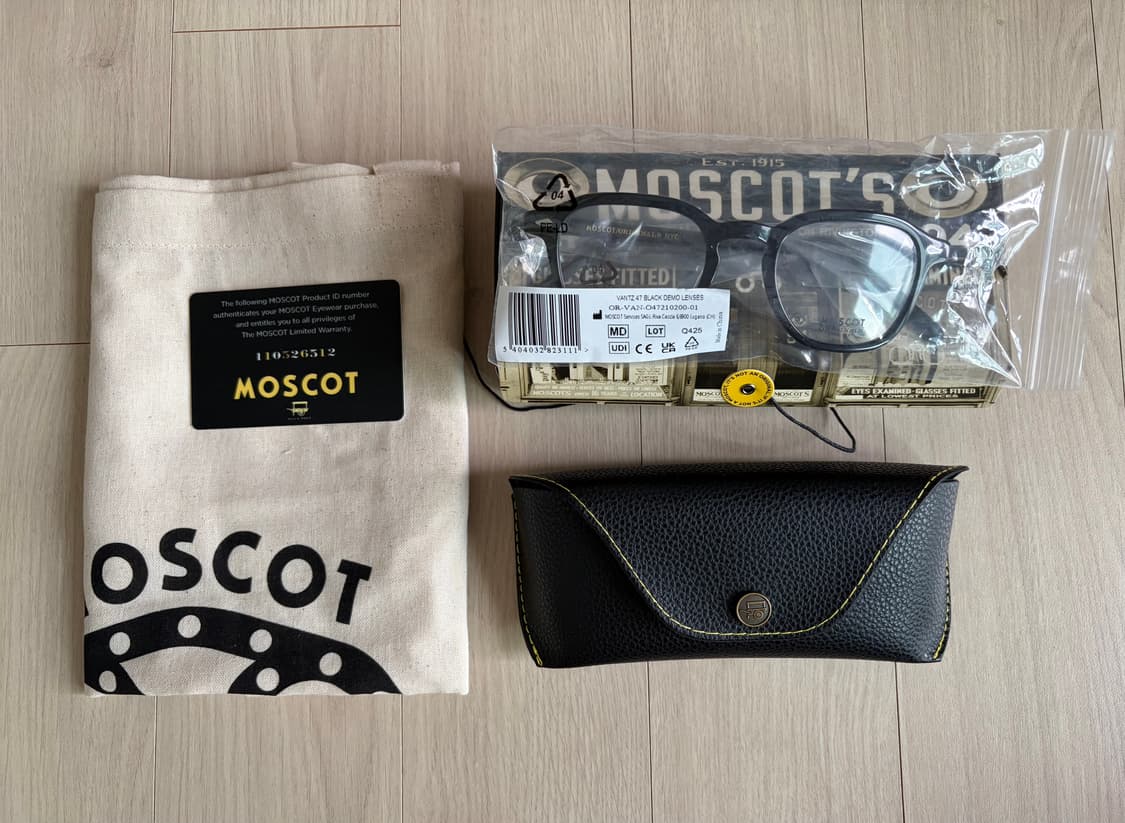 [새상품]모스콧 MOSCOT 반츠 47 블랙 상품이미지1