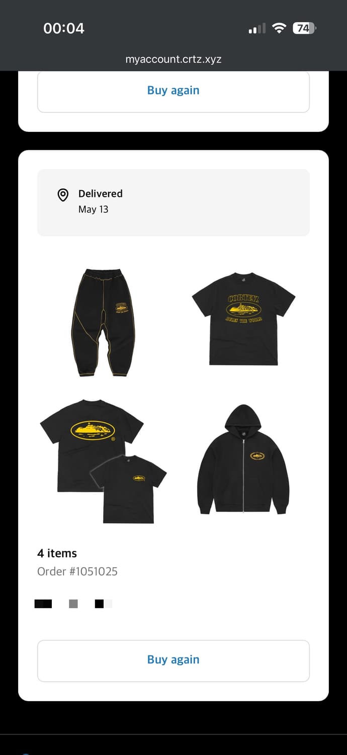 코르테이즈 OG 아일랜드 티셔츠 블랙 옐로우 (새상품) 상품이미지5