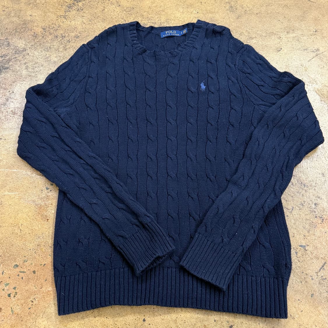 폴로 랄프로렌 네이비 꽈베기 니트  상품이미지2