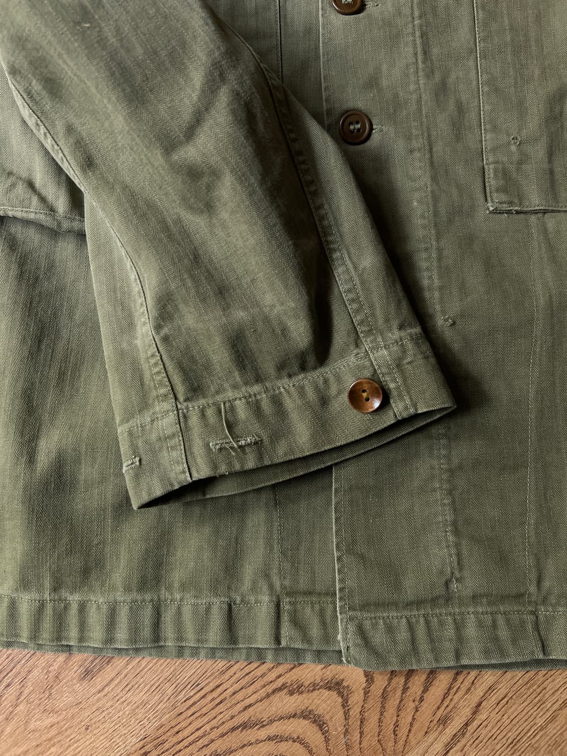 [38R]40's 오리지널 U.S ARMY M-47 HBT 셔츠 상품이미지6