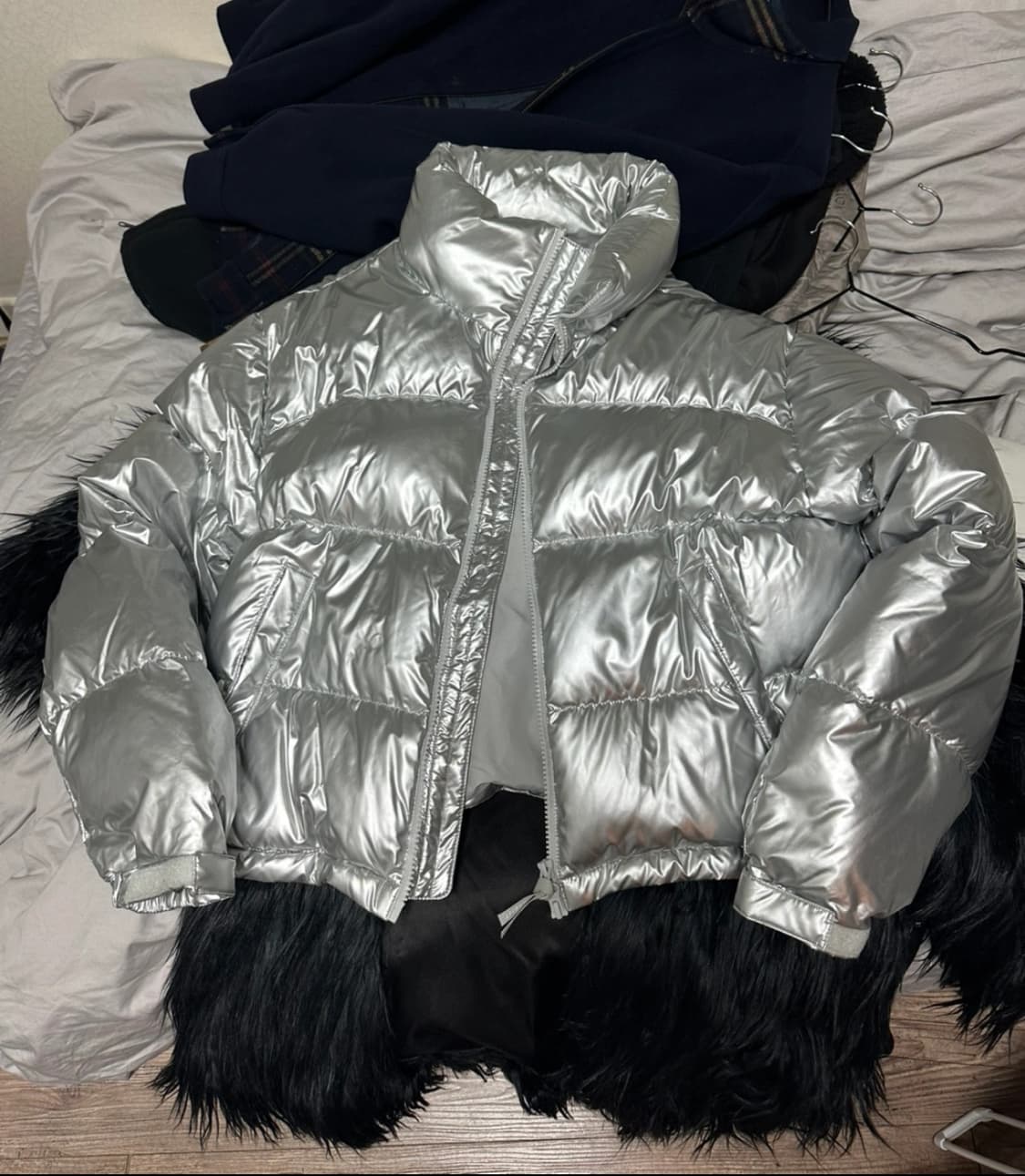 커렌트 실버패딩 상품이미지3