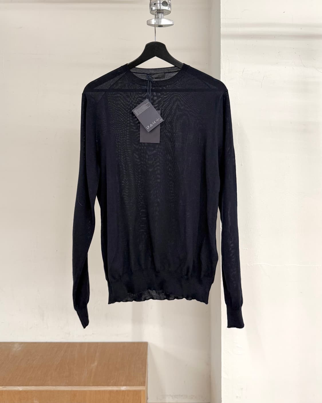 프라다 네이비 크루넥 울 니트 상품이미지1