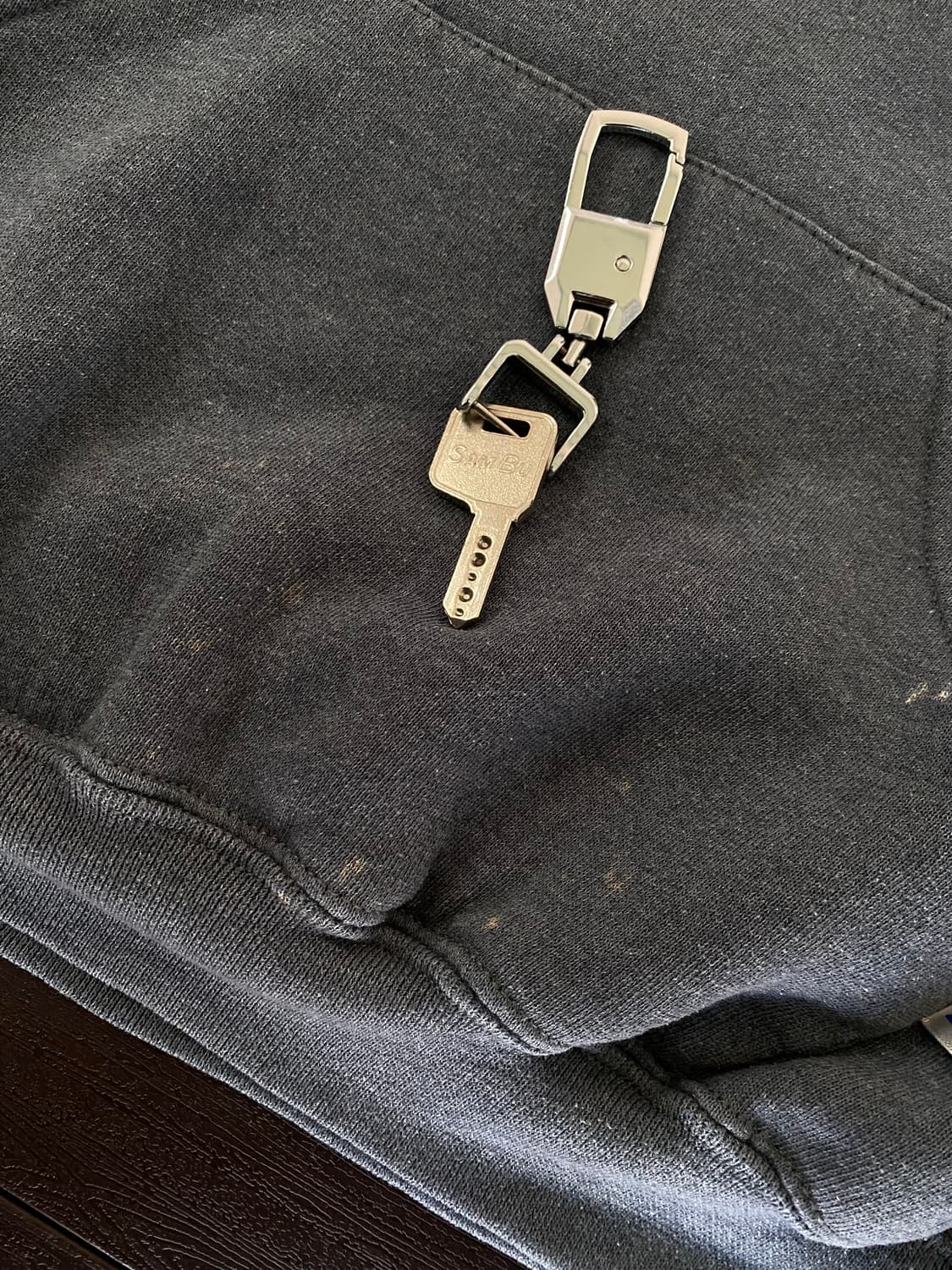 (XXL) 00s 빈티지 러셀 후드 다크그레이 상품이미지7