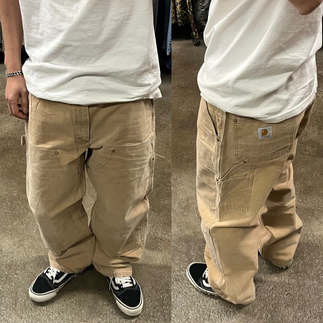 90s 칼하트 더블니 워크 팬츠 (39) 상품이미지6