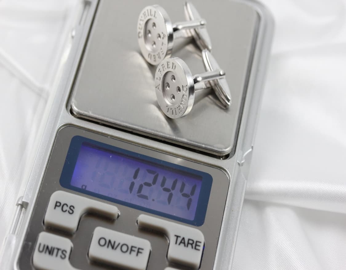 던힐 A-등급 은 실버925 남자 명품 커프스 빈티지 상품이미지6