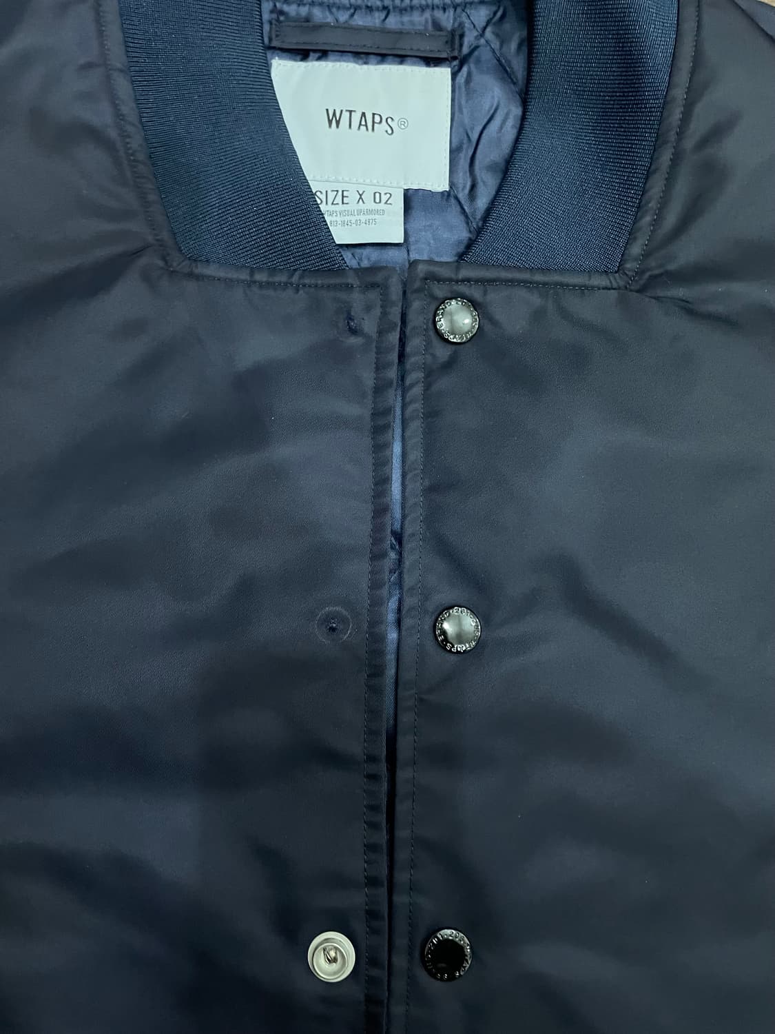 더블탭스 크로스본 팀자켓 항공점퍼 네이비 상품이미지7