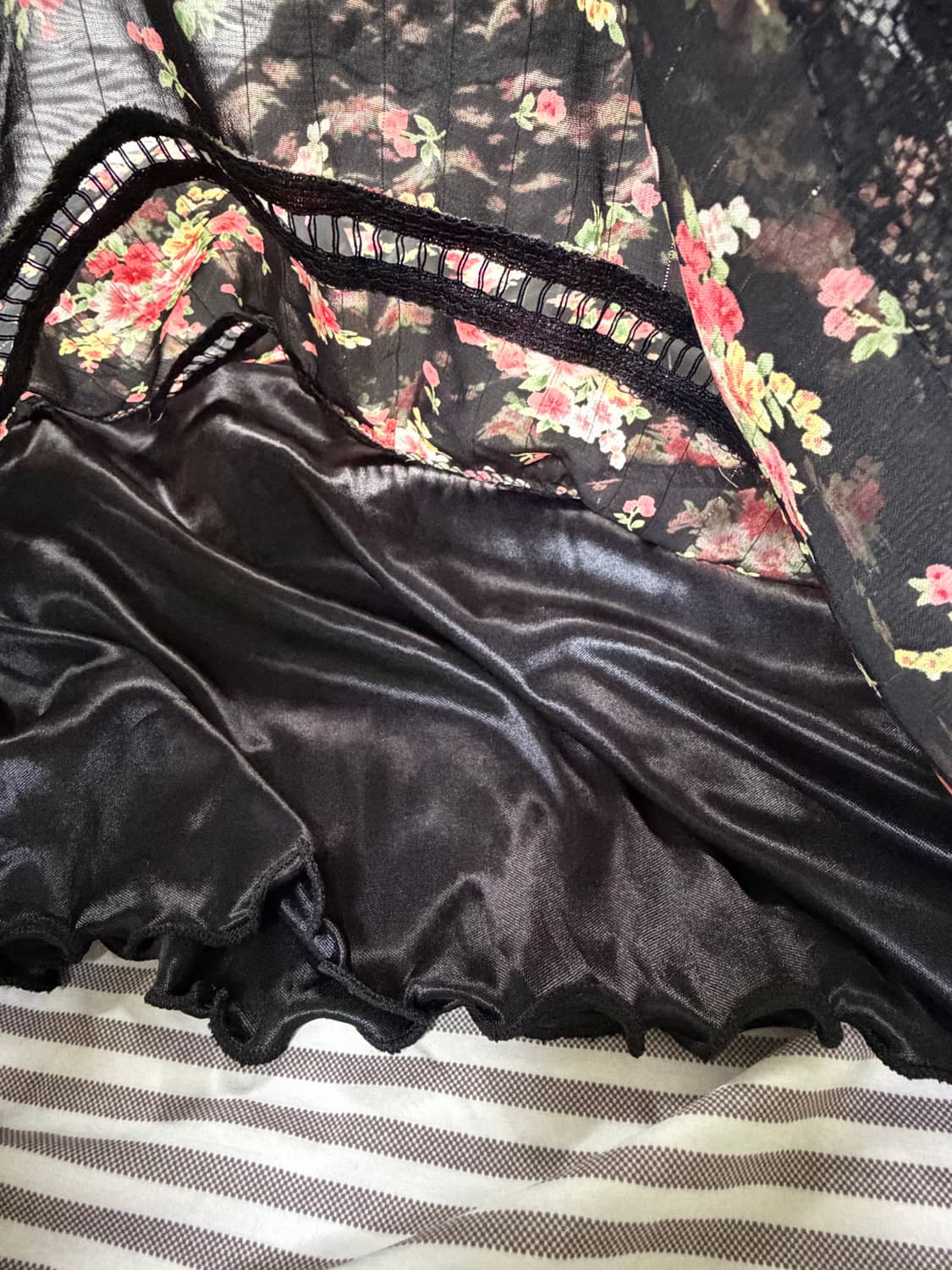 빈티지 백예린 플라워 플로랄 원피스 상품이미지3