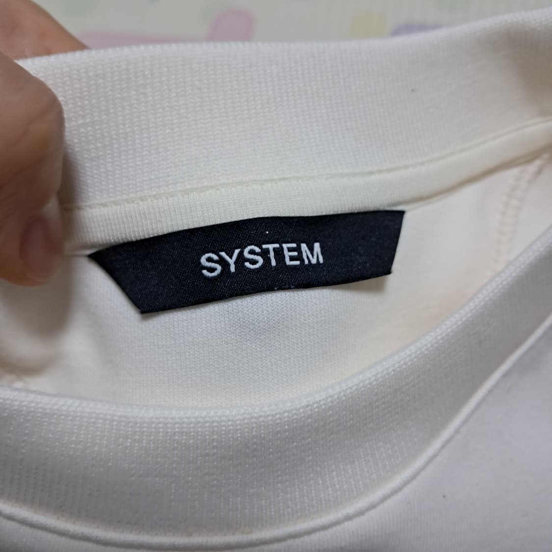 시스템옴므 반팔티셔츠 95(24년 제품)오버핏 상품이미지3