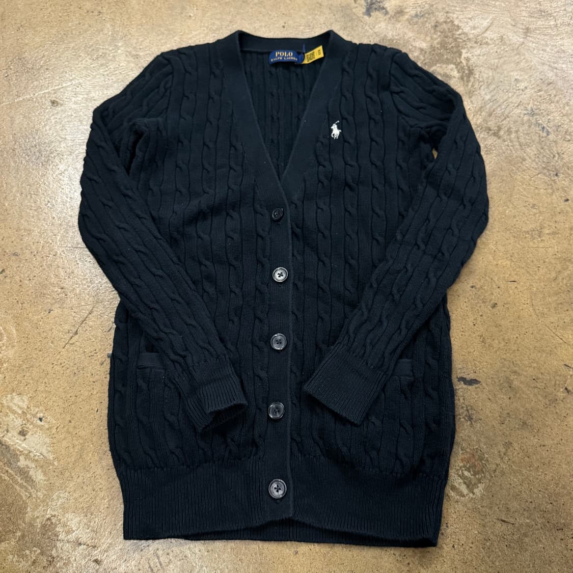 폴로 랄프로렌 블랙 니트 가디건 상품이미지2