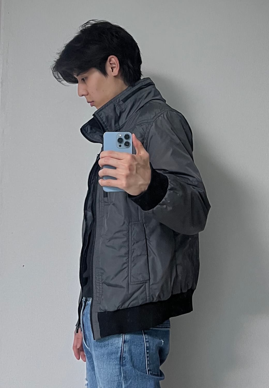 더블 집업 나일론 자켓  상품이미지5