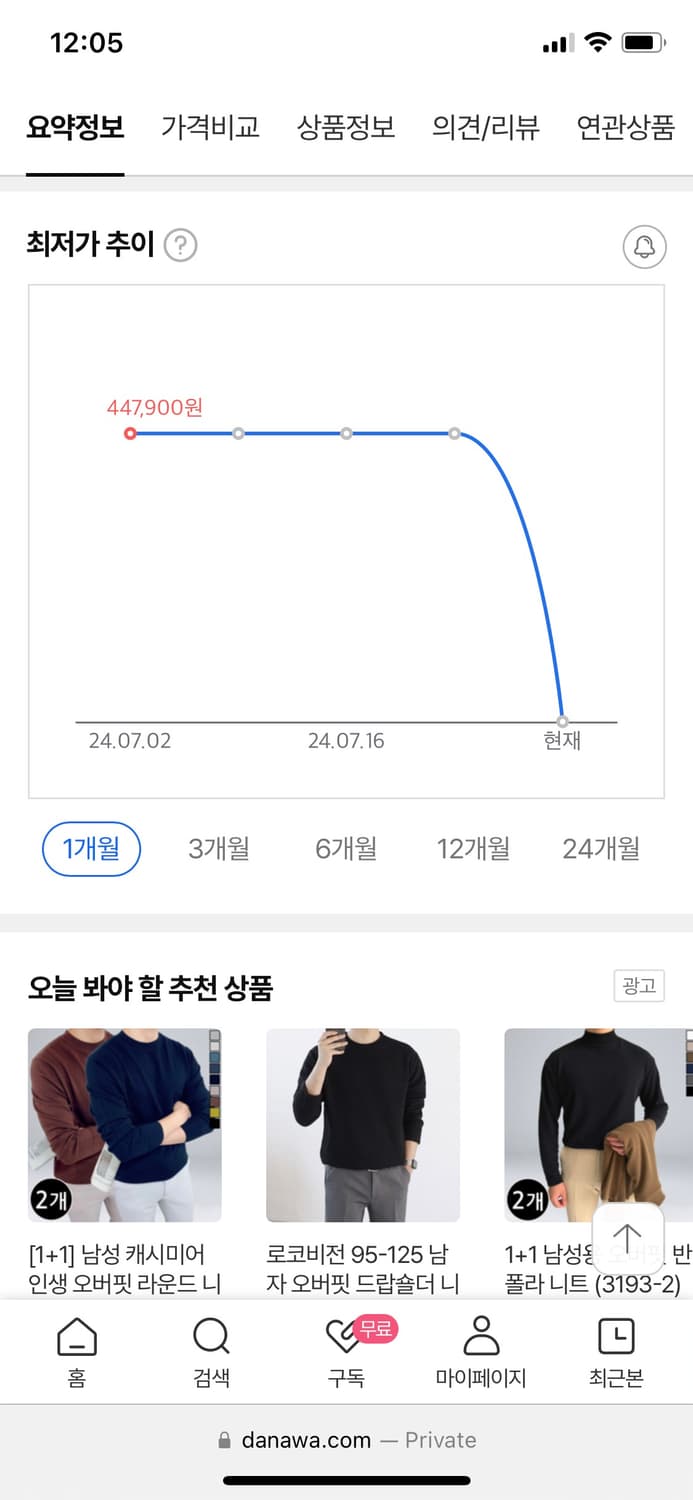 [남성S] 메종키츠네 폭스헤드 니트 그레이 상품이미지9