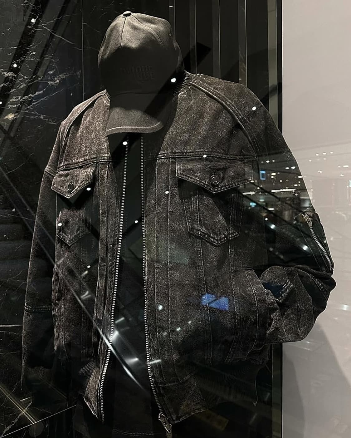 준지 139만 흑청 데님 마원 봄버 MA-1 상품이미지8