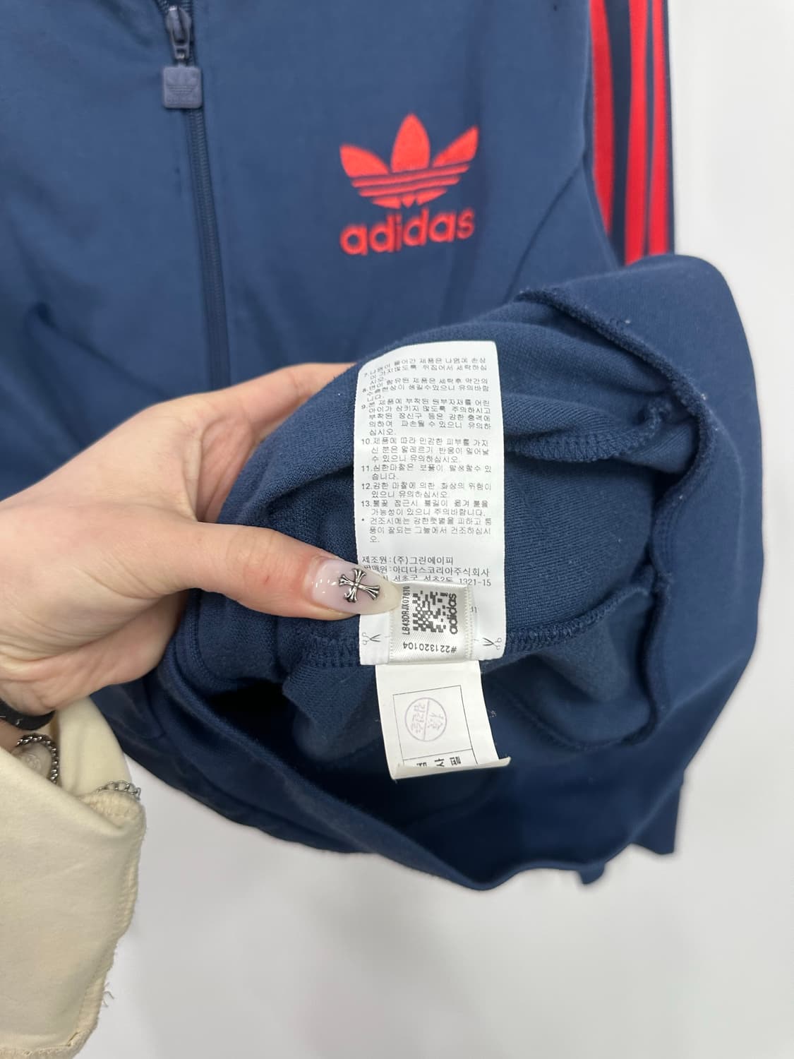 아디다스 남빨 져지 트랙탑 상품이미지4