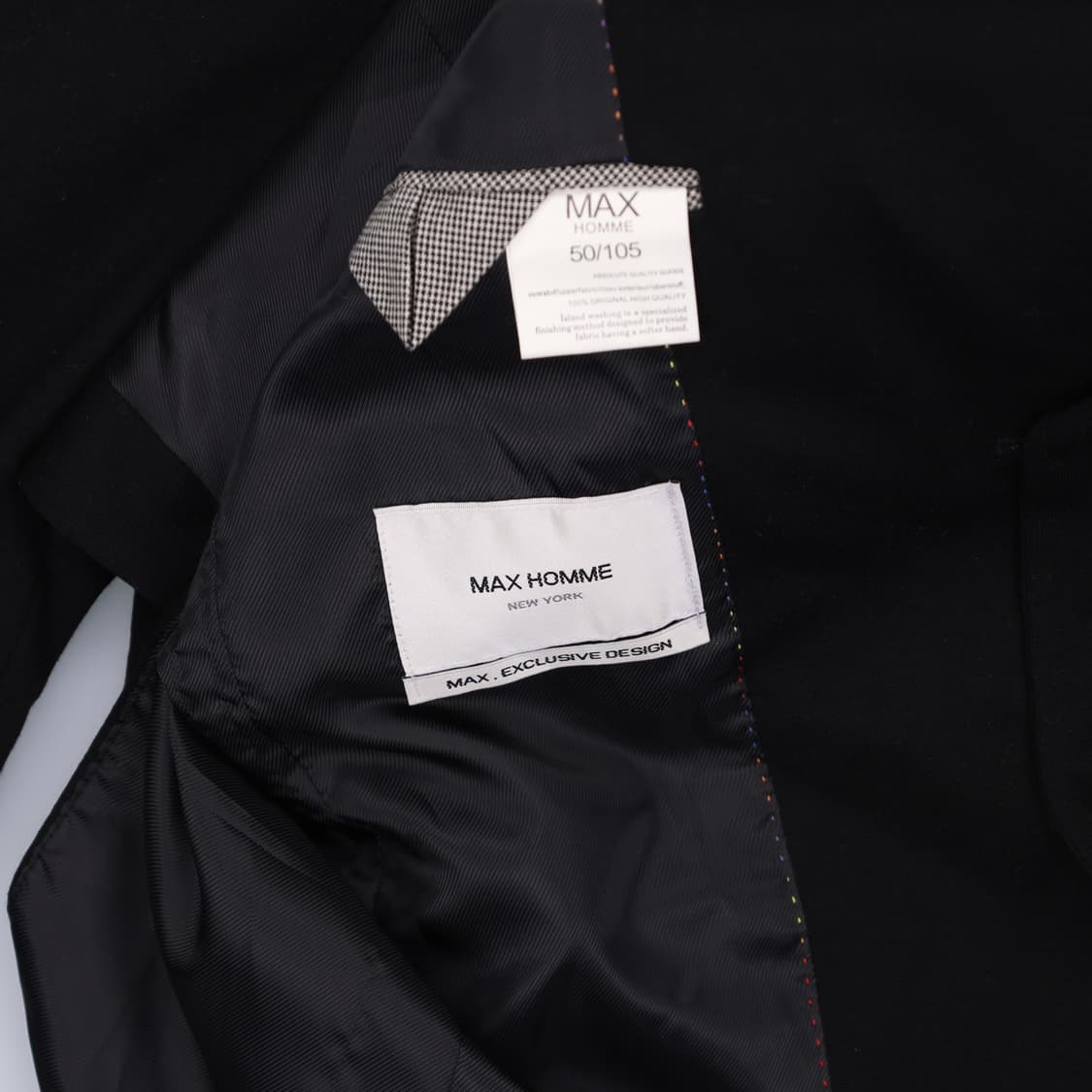 [50/105] 막스옴므 블랙 블레이저 0105H1 상품이미지3