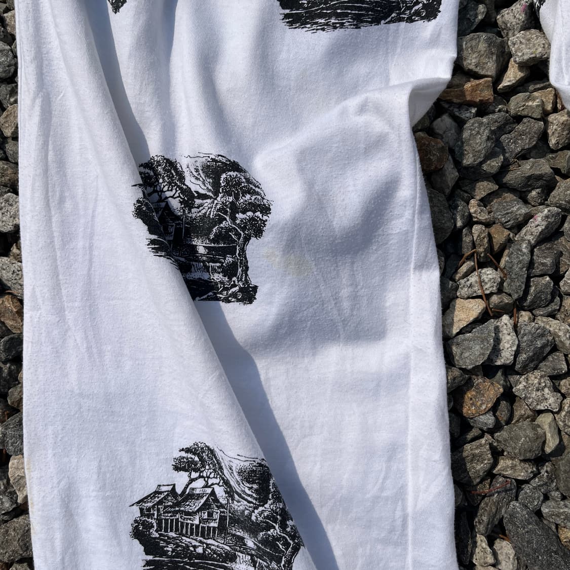 DIBUHO 그래픽세부 패턴 와이드 팬츠(실측확인) 상품이미지3