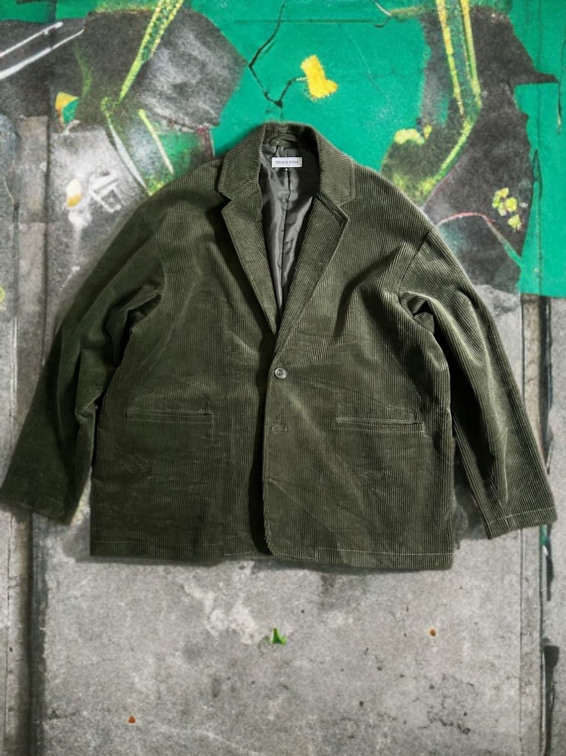 Freak's store 19AW 딥그린 코듀로이 블레이저 상품이미지1