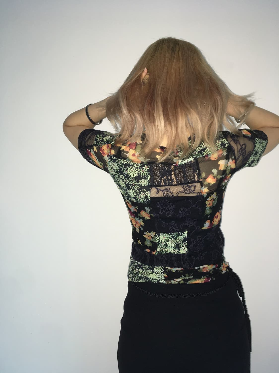 Vintage archive flower layered lace blou 상품이미지2