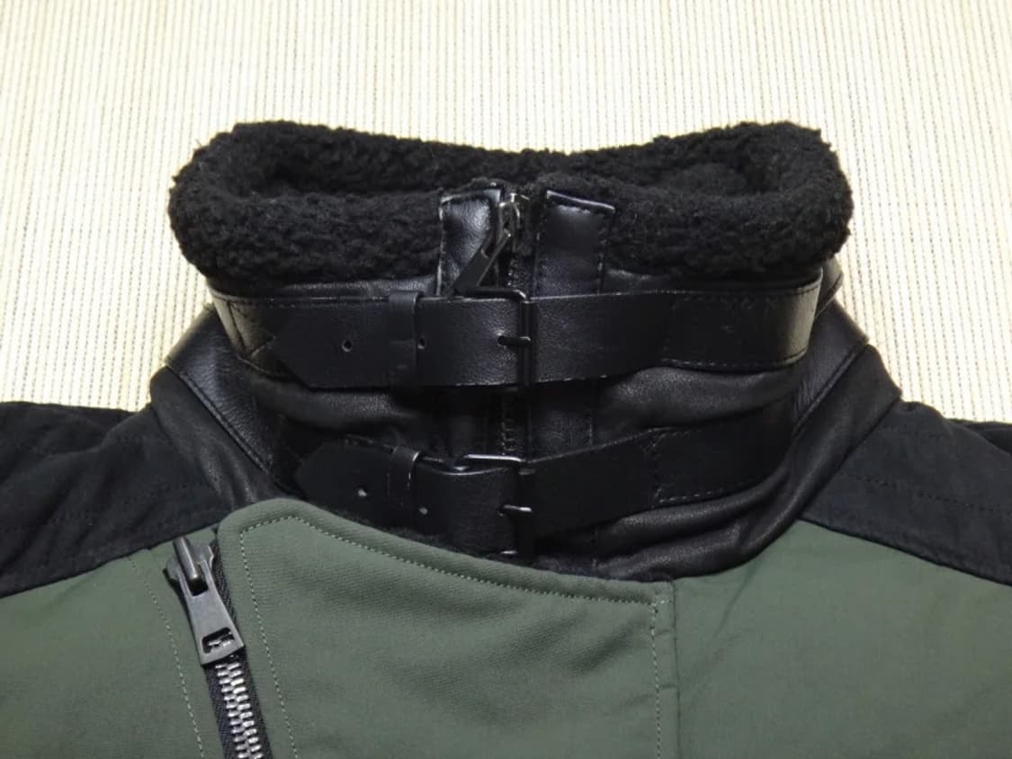 (100) 시스템옴므 양가죽배색 무스탕 구스 코트 상품이미지5