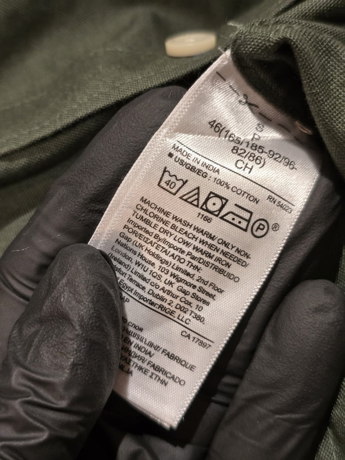 GAP Untucked Dark Green Shirt 상품이미지4