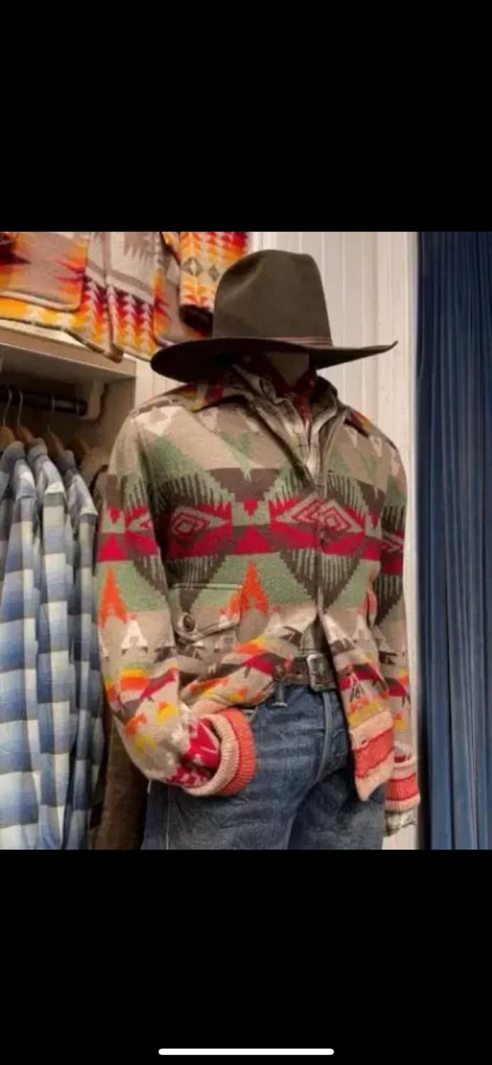 RRL 더블알엘 캐시미어 믹스드 네이티브 울 니트 자켓 XL 상품이미지4