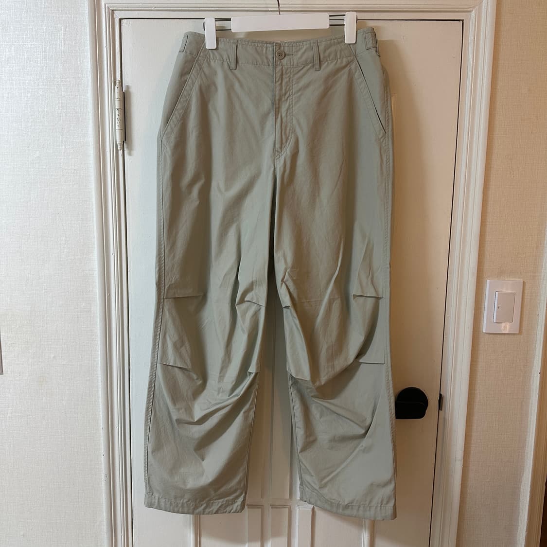 유니클로 파라슈트 코튼 와이드 팬츠 상품이미지1