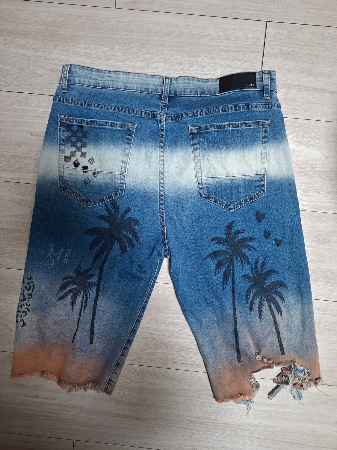 아미리 야자수 데님 팬츠 희귀 상품이미지2