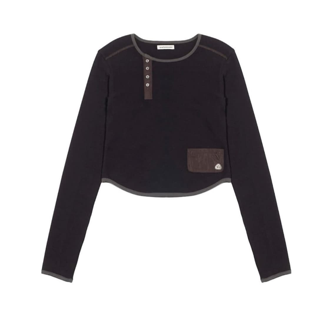 *해린 착용* 코이세이오(스마트어반유즈풀suu) 롱슬리브 블랙 상품이미지2