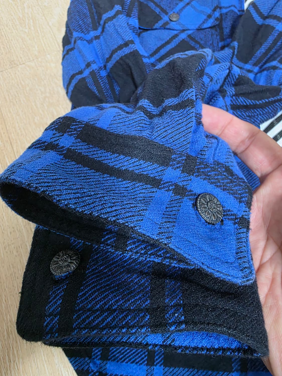 오프화이트 18FW 플란넬 셔츠 M 상품이미지6