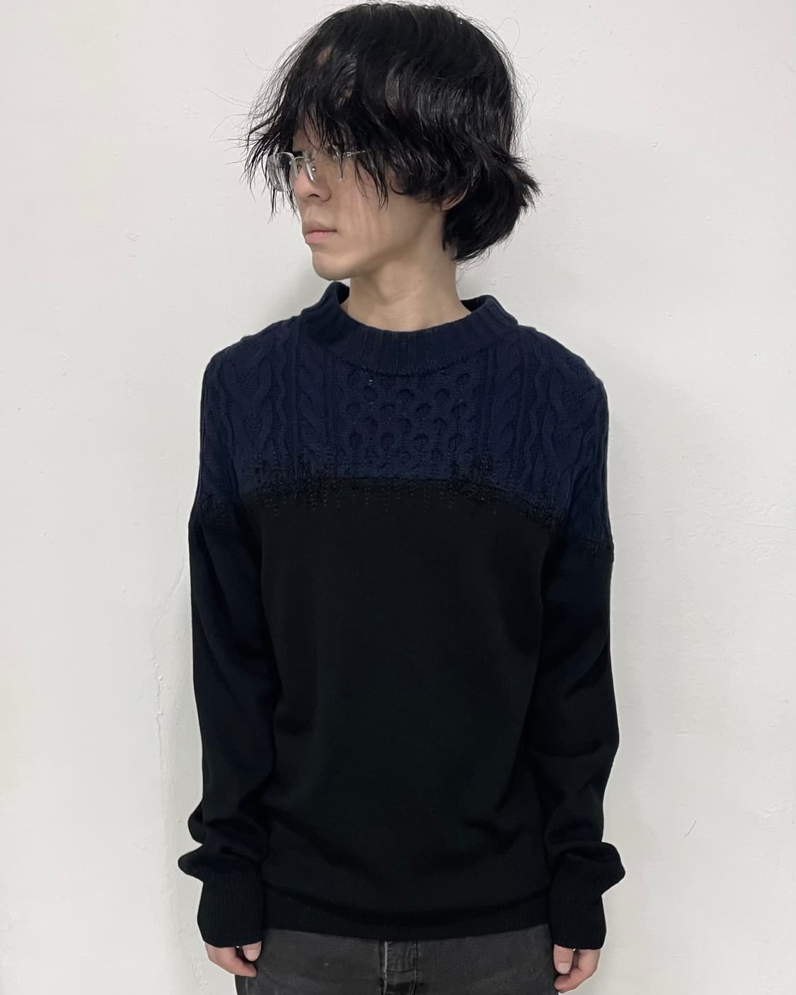 사카이 17AW 하이브리드 울 니트 상품이미지1