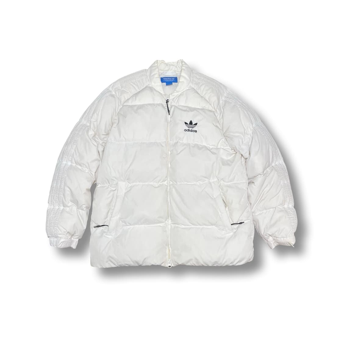 [2XL] 아디다스 화이트 덕다운 패딩 투웨이 점퍼 상품이미지1