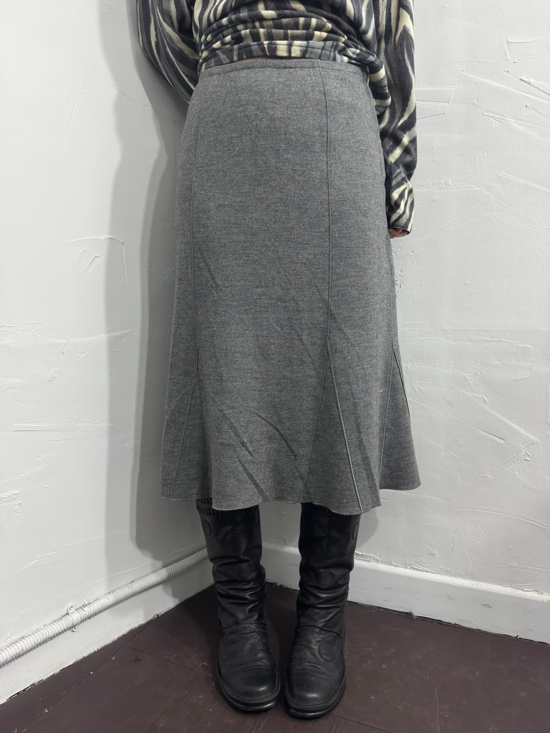 soft gray skirt 상품이미지3