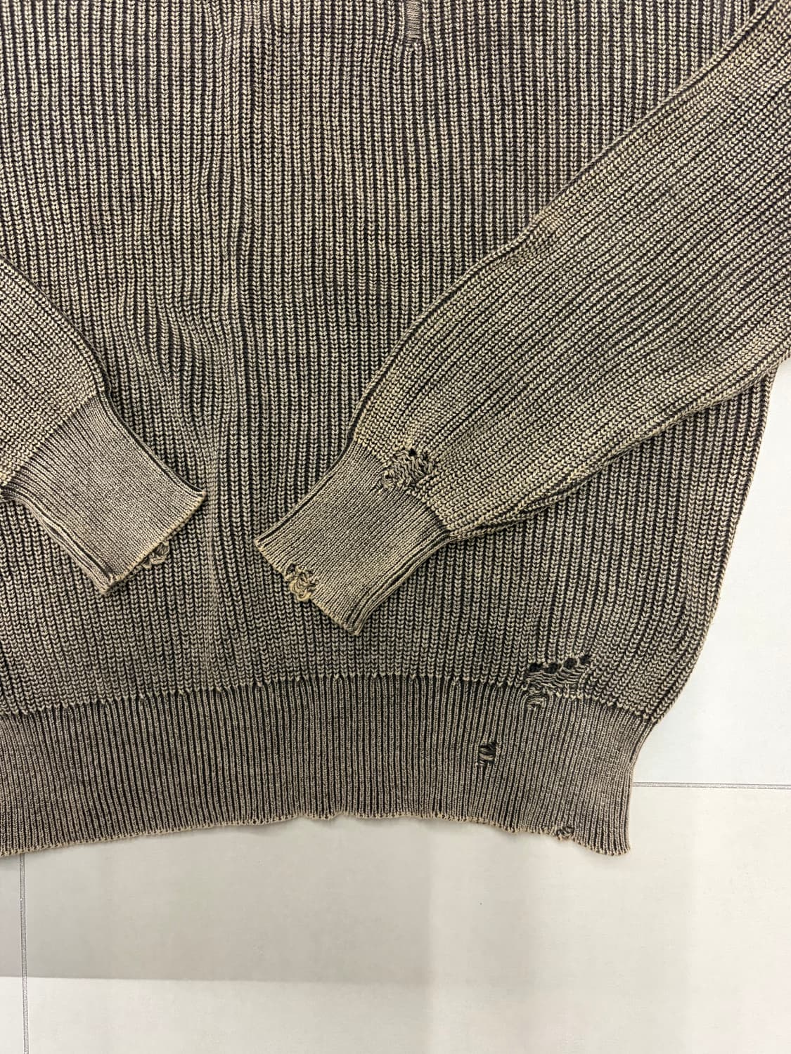 메종미네드 데미지 니트 L 상품이미지5