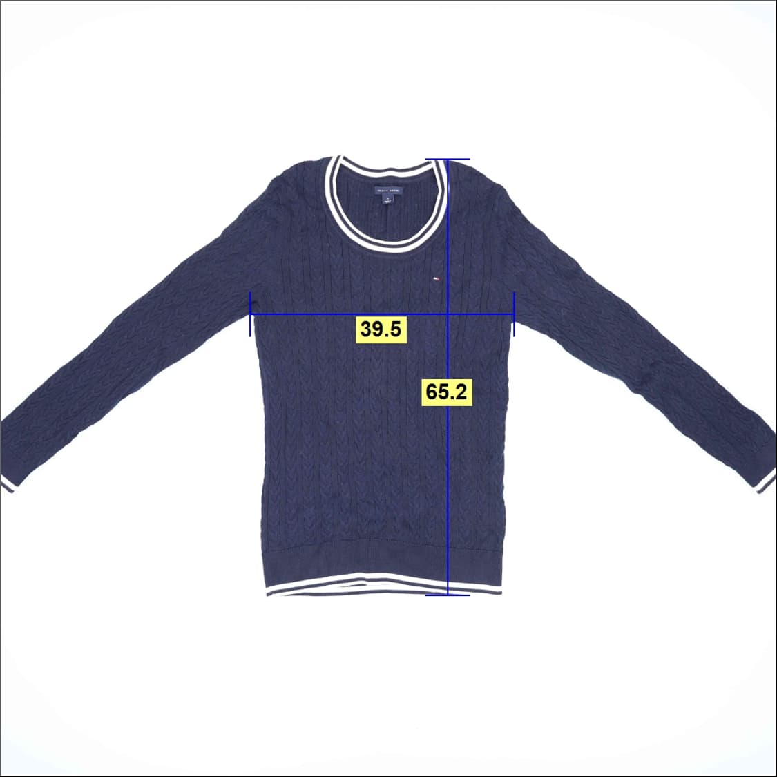 M 타미힐피거 여성 케이블 니트 0225H1 상품이미지5