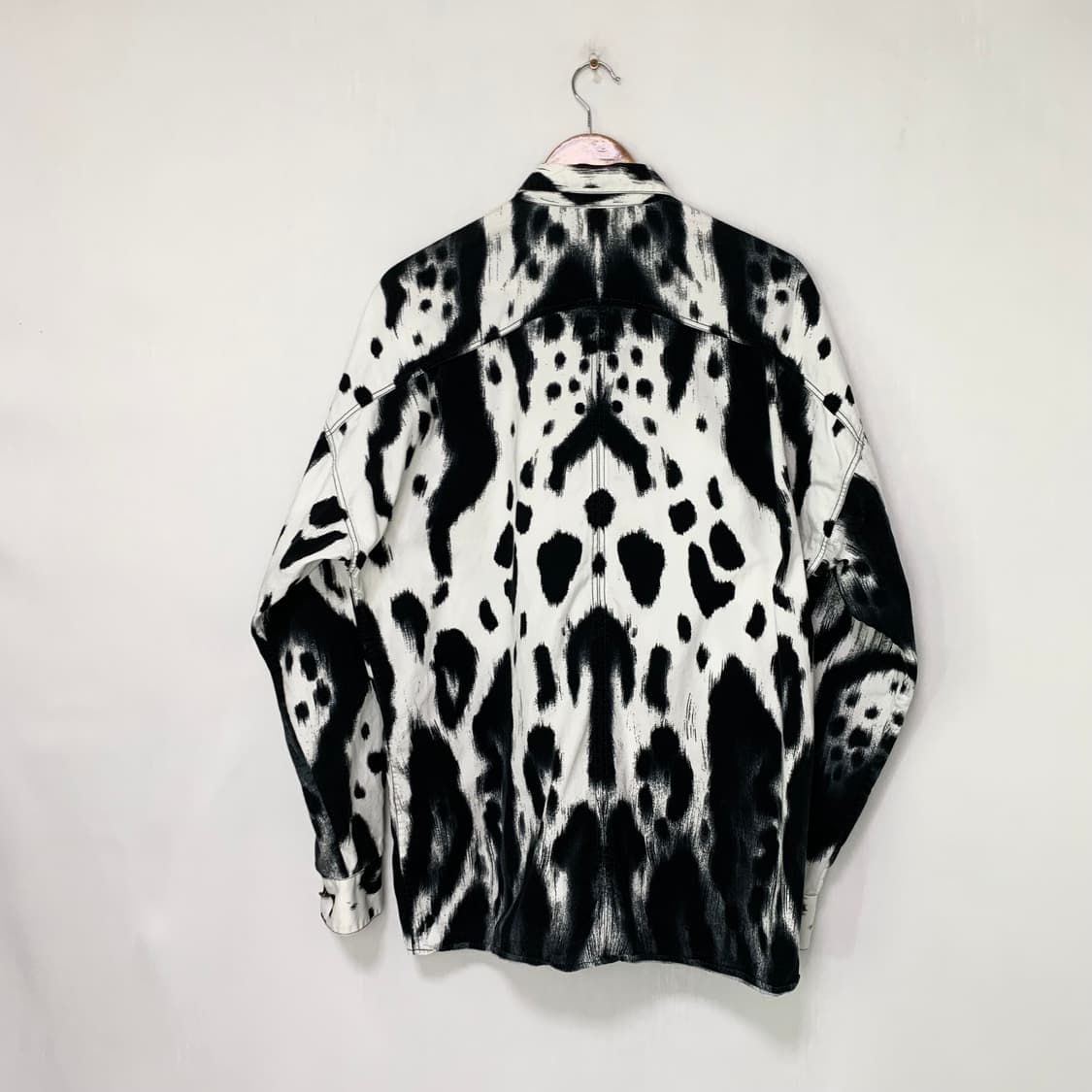 지아니 베르사체 달마시안 패턴 메두사 금장버튼 오버핏 셔츠 유니크 빈티지 상품이미지6