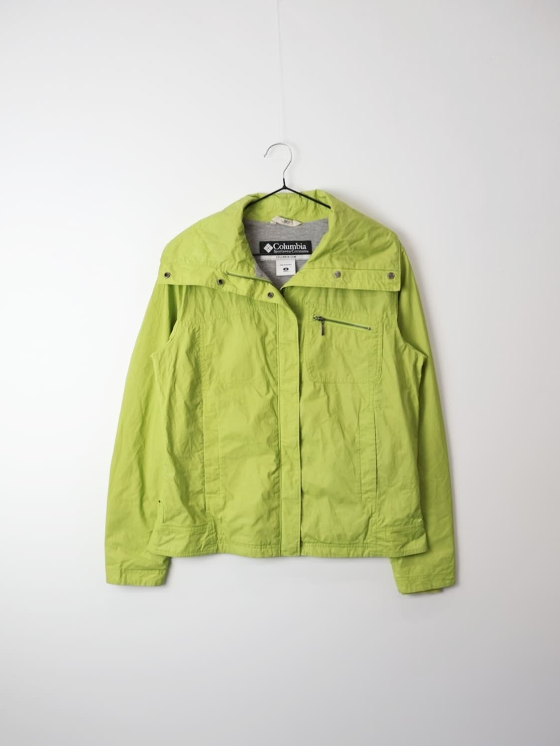 Columbia Lime Green Zip Up Windbreaker 상품이미지5
