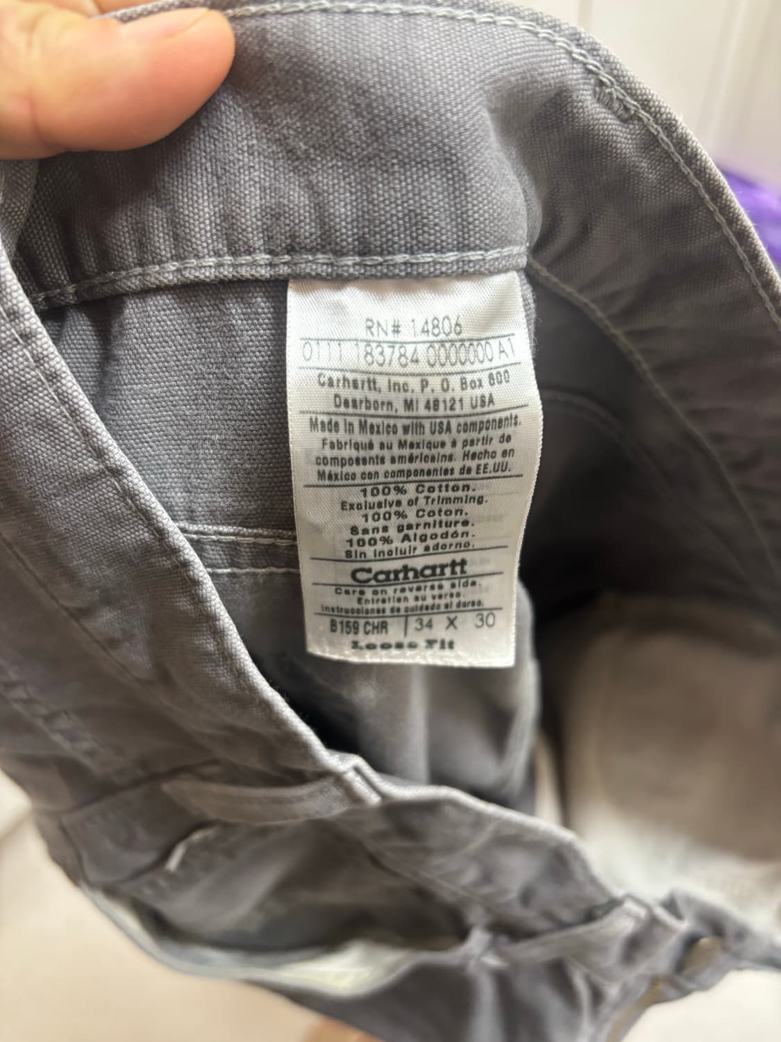 칼하트 B159 카펜터 팬츠 상품이미지5