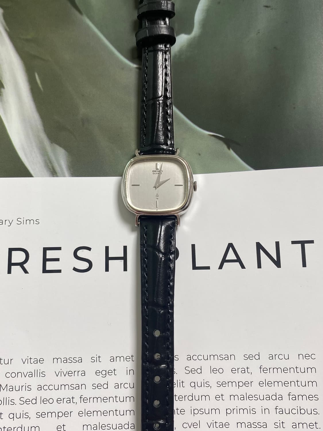 Seiko 세이코 스퀘어 쿼츠 상품이미지2