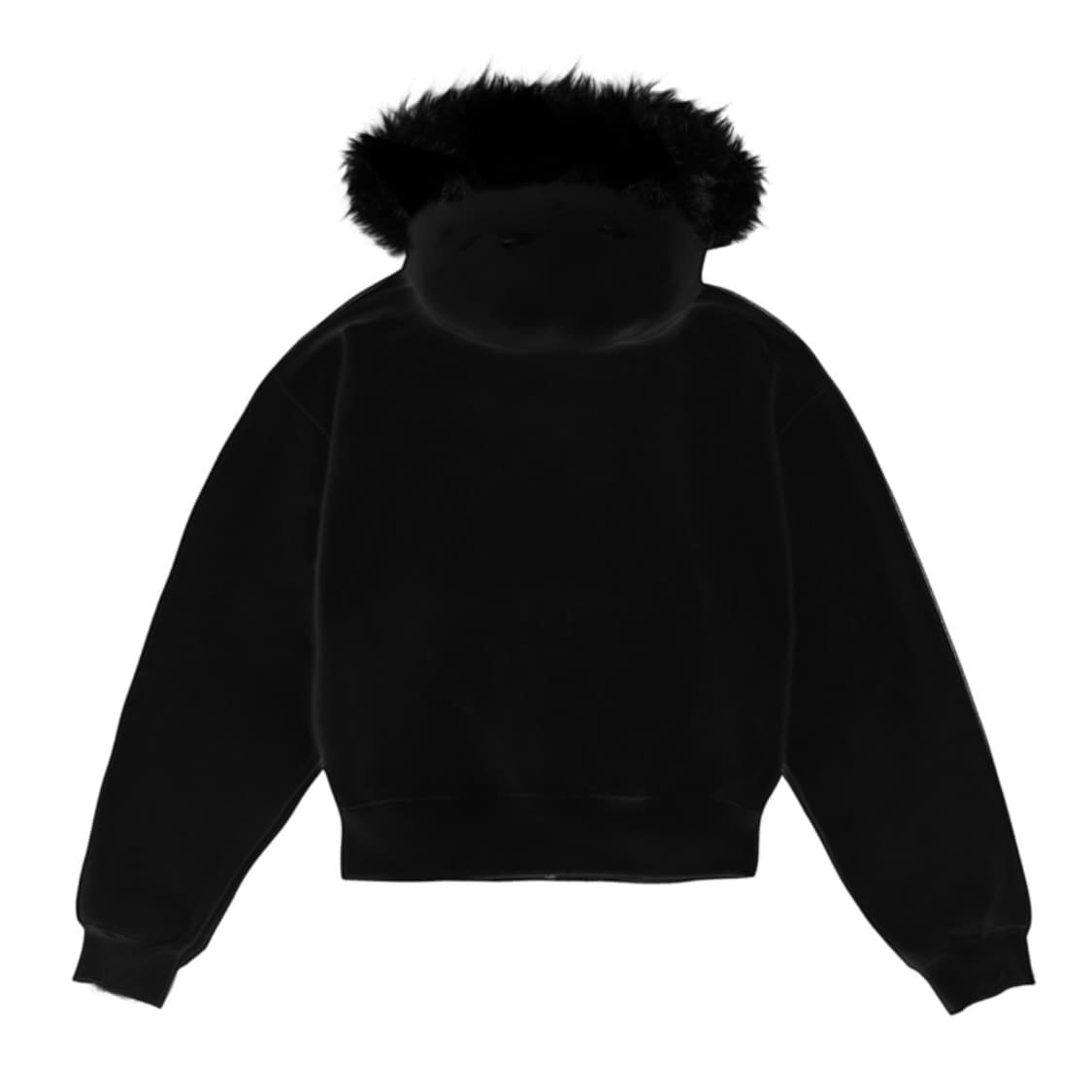 [무료배송]STUDDED FAUX FUR HOODIE IN BLACK 상품이미지2