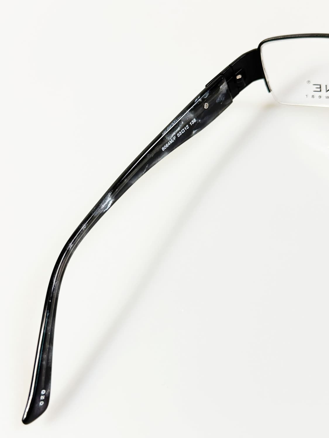 A.ONE 반무테 스퀘어 블랙 메탈 빈티지 안경 상품이미지7